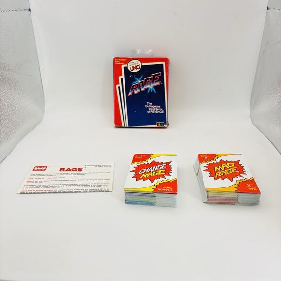 Vintage Rage Card Game 1983 Original Box - Complete Set. Cards VG - Picture 12 of 13